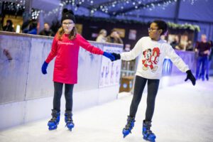 Skaters on the ice