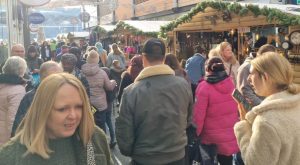 Christmas market crowd