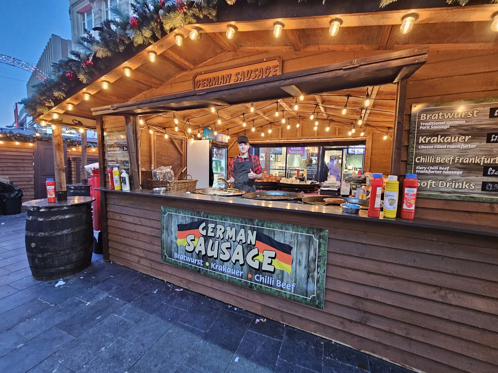 German Sausage Market Stall